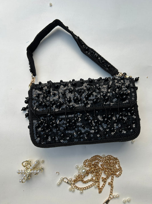 Pearl Glitz clutch