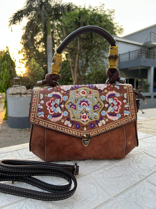 Flower Vintage Handbag