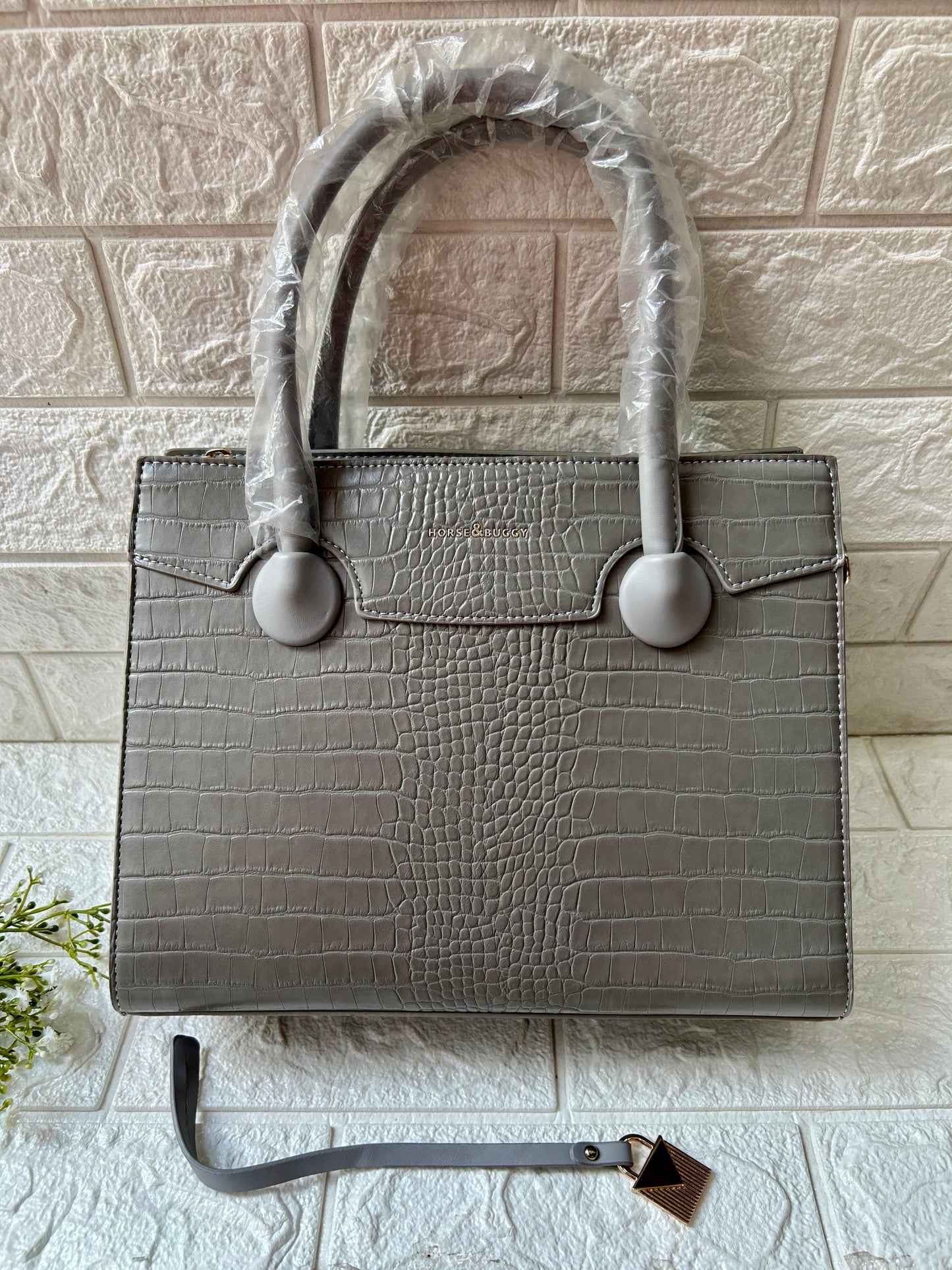 Grey handbag!