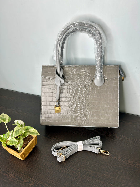 Grey handbag!