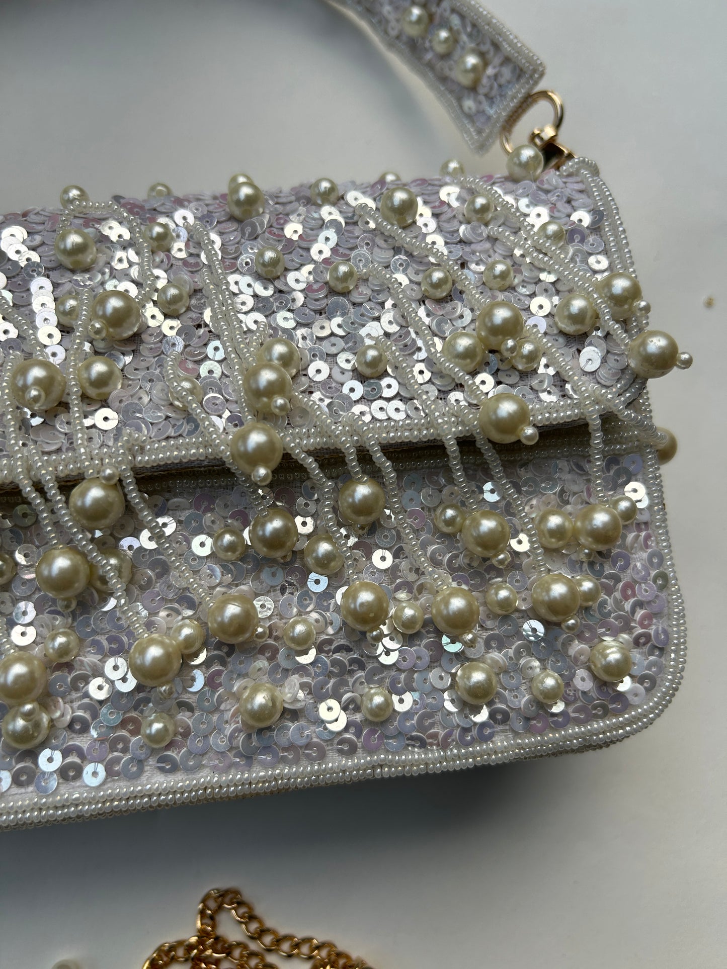 Pearl Glitz clutch