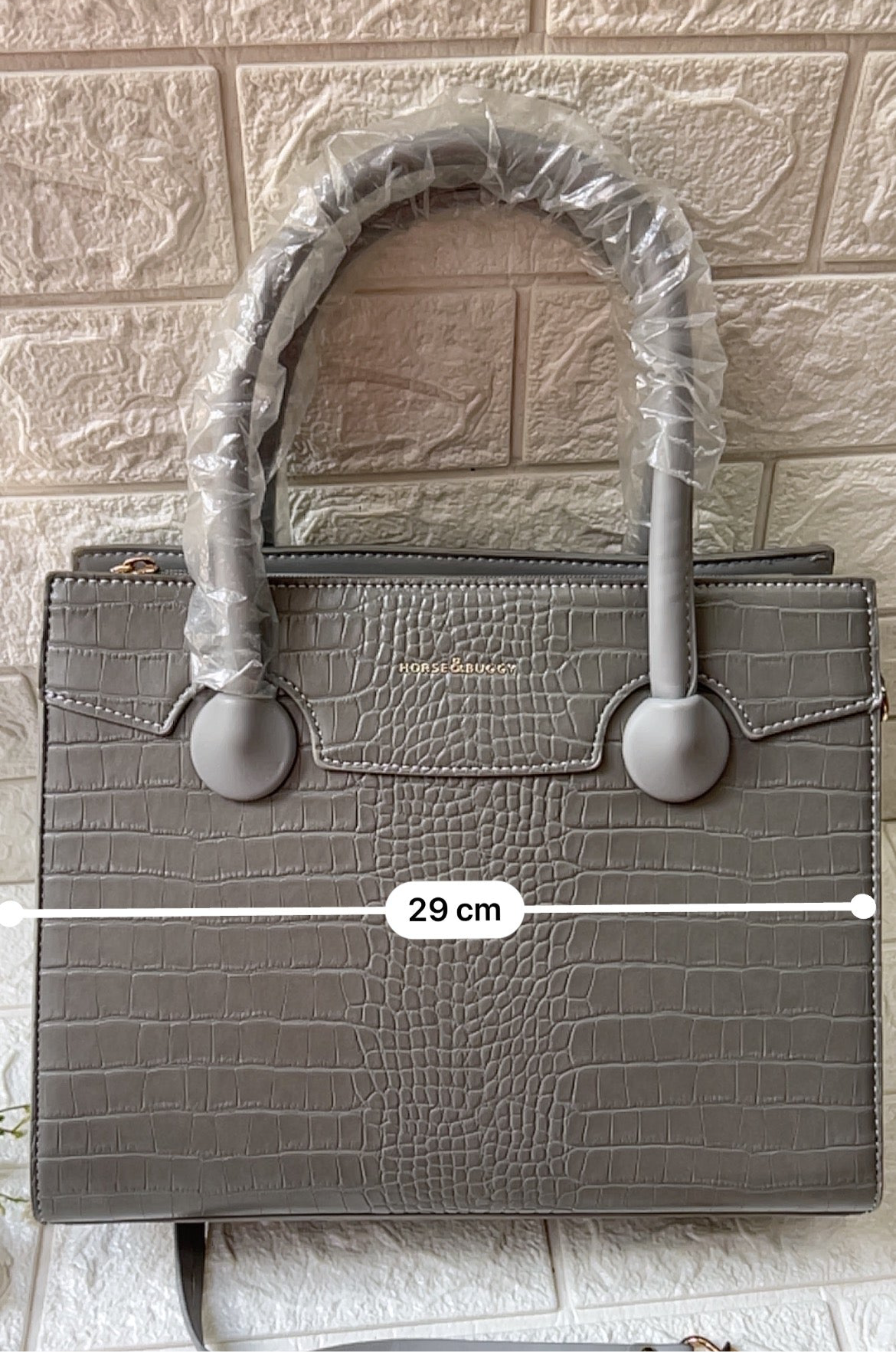 Grey handbag!